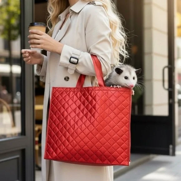 Marshall’s Metallic Red Reusable Shopping Bag - Picture 12 of 12